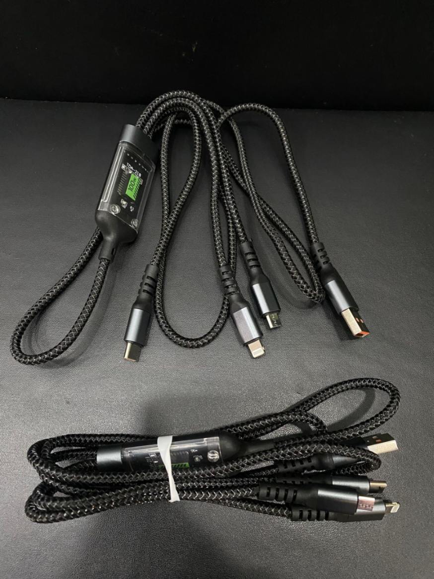 IMPORTED 100 WATT 3 IN 1 CHARGING CABLE
